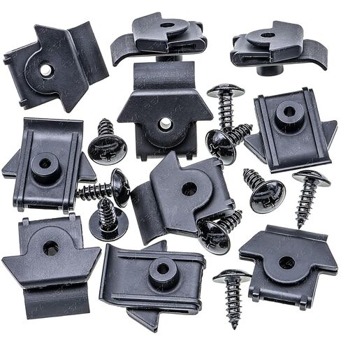 Rexka 10 مجموعات من مسامير بطانة الحاجز ومجموعة صامولة U لنيسان إنفينيتي 63848-35F00 01454-N5061 in Kuwait