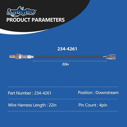 Oxygen O2 Sensor Downstream for Toyota 4Runner FJ Cruiser Camry for RAV4 Solara Tacoma 2.7L 3.0L 3.3L 3.4L 3.5L 4.0L V6 4.7L V8 2001-2012, Replace 234-4261 in Kuwait