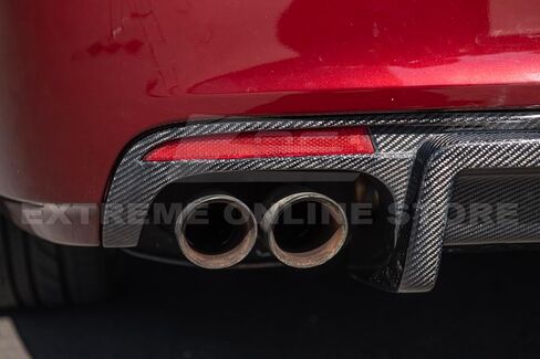 Replacement for 2008-2009 Pontiac G8 Models | Factory GXP Style Carbon Fiber Replacement Rear Bumper Lower Diffuser DIFF-951-BKCF in Kuwait