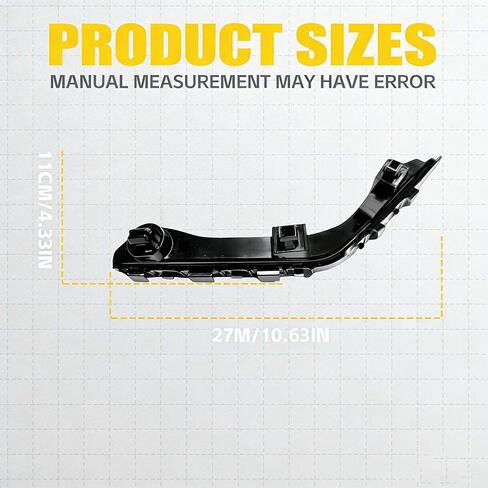 Front Bumper Support Retainer Brackets Left Driver Side for Honda Pilot 2009-2015 71198-SZA-A00 in Kuwait