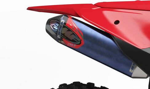 FMF Exhaust Factory 4.1 ملصقات ثلاثية الأبعاد 2 عبوة (أحمر) (FMF-RED-Holo) in Saudi Arabia