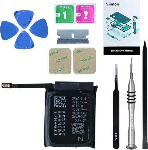 لسلسلة ساعات 5 44 مم مجموعات استبدال البطارية المتوافقة مع Apple Watch Series 5 موديل A2093 A2095 A2157 مع دليل التثبيت ومجموعات أدوات الإصلاح (44 مم) in Kuwait