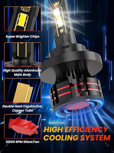 Upgraded Light Bulbs Kit Compatible For Ford F250 350 450 Super Duty 2005-2022, 6000K White Plug-and-Play Super Bright Lights Bulbs - 6Pack in Kuwait