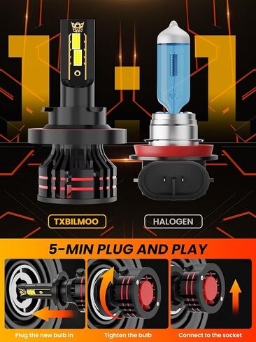 Upgraded Light Bulbs Kit Compatible For Ford F250 350 450 Super Duty 2005-2022, 6000K White Plug-and-Play Super Bright Lights Bulbs - 6Pack in Kuwait