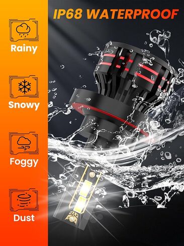 Upgraded Light Bulbs Kit Compatible For Ford F250 350 450 Super Duty 2005-2022, 6000K White Plug-and-Play Super Bright Lights Bulbs - 6Pack in Kuwait