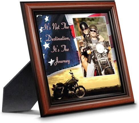 ديكور جداري فريد للدراجات النارية "It's Not the Destination"، علم أمريكي لراكبي الدراجات النارية Davidson، هدايا Harley للرجال والنساء، إكسسوارات Harley الوطنية 9754BW in Kuwait