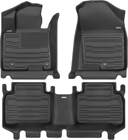 TuxMat - لموديلات Hyundai Tucson 2022-2026 - سجادات سيارة مخصصة - أقصى تغطية، جميع الأحوال الجوية، مقاسة بالليزر - تتضمن هذه المجموعة الكاملة الصفين الأول والثاني in Saudi Arabia