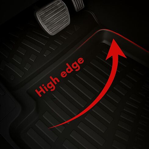 سجادات أرضية لسيارة BMW الفئة الخامسة E39 1996-2003 | بطانة أرضية مخصصة للسيارات | عديم الرائحة لجميع الأحوال الجوية مقاوم للماء بطانة ثلاثية الأبعاد | إكسسوارات داخلية سجادات السيارة باللون الأسود in Kuwait