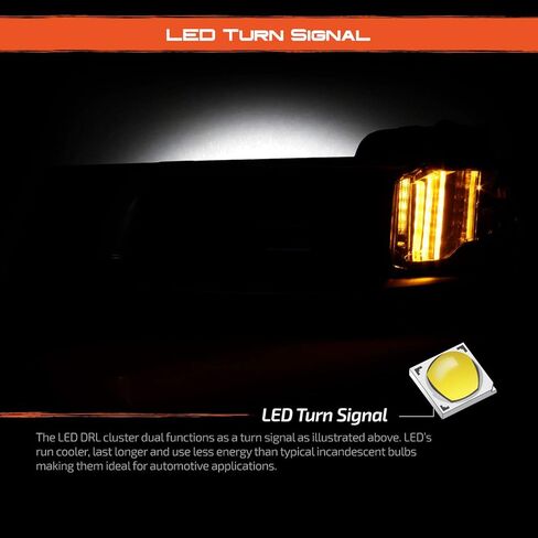 AKKON - Fits 2018 2019 Cadillac XTS [w/o DRL Model] Switchback Bumper Signal Chrome Fog Lights Pair Left + Right Replacement in Saudi Arabia