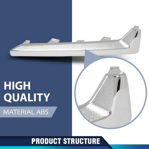 PIT66 Fog Light Molding Trim Driver Left Side Compatible with Subaru Forester 2017-2018 57708SG010, SU1046101 Silver in Saudi Arabia