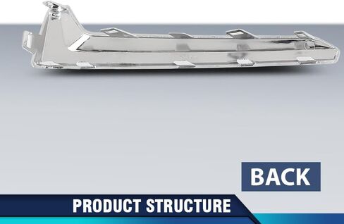 PIT66 Fog Light Molding Trim Driver Left Side Compatible with Subaru Forester 2017-2018 57708SG010, SU1046101 Silver in Saudi Arabia