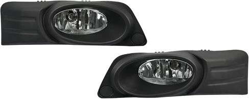 Front Left & Right Fog Lamp Assembly Compatible with Honda Fit 2012 2013 / Jazz Sport 2012 2013 Fog Lamp Bezel Cover Replace 33902-TK6-A51 33952-TK6-A51 HO2593130 HO2592130 in Kuwait