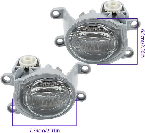 Left and Right Fog Lights Assembly Replacement for Corolla Hatchback 2019 2020 2021 Driver Passenger Side Clear Lens in Saudi Arabia