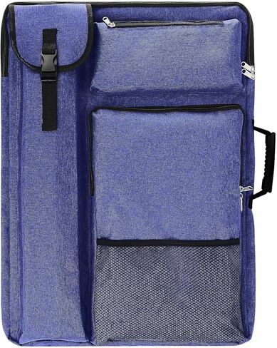 Art Portfolio Case 19 x 25,Drawing Portfolio Case With Backpack for Artist,Portfolio Folder for Artwork Sketch Canvas Board(Black) in Kuwait