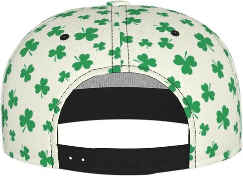 St. Patrick's Day Green Shamrock Baseball Cap Snapback Hat Adjustable Flat-Brimmed Hat Hip Hop Hat for Men Women in Kuwait