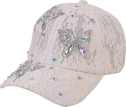 Bling Bling Butterfly Turtle Baseball Cap for Women,Shiny Studded Rhinestone Adjustable Sparkling Baseball Hat in Saudi Arabia