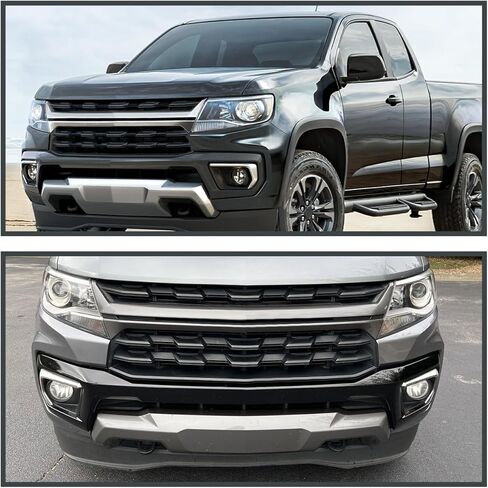 SPEC-D TUNING Chrome Trim Fog Lights + Bezels + Switch Compatible with 2021-2022 Chevy Colorado, Left + Right Pair Assembly in Saudi Arabia