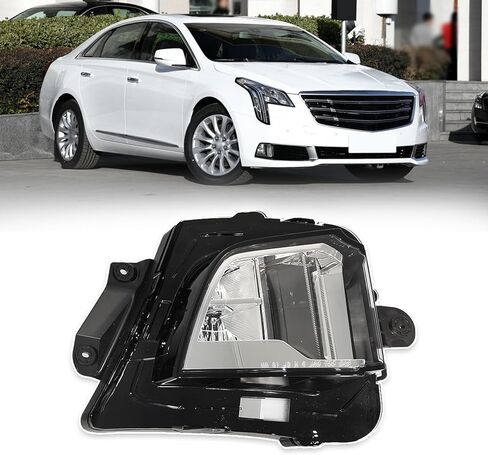لـ 2018-2019 كاديلاك XTS LED DRL مصد الضباب الخفيف مجموعة مصابيح الضباب الأمامية على طراز المصنع استبدال ملحقات مصابيح الضباب (الجانب الأيمن) in Kuwait