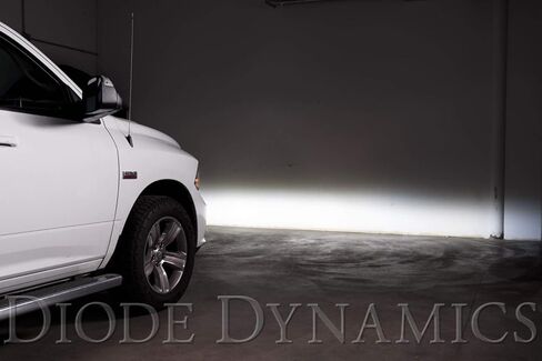 مجموعة مصابيح الضباب LED Diode Dynamics SS3 متوافقة مع Ram 1500 2013-2018، أصفر SAE Fog Pro مع إضاءة خلفية in Kuwait