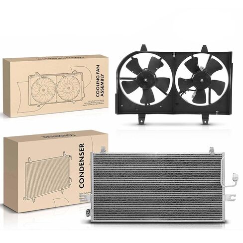 Replacement Parts for 2X AC Condenser&Dual Cooling Fan Assembly Kit for Infiniti I30 Nissan Maxima Mod-A58PP-89027 in Saudi Arabia
