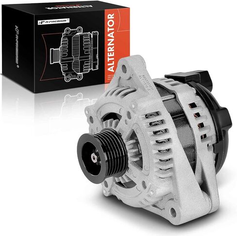 A-Premium Alternator Compatible with Jaguar XF 2009 4.2L, 12V 130A 6-Groove Pulley Clockwise, Replace# 104210-5050, 8X23-10300-BA in Saudi Arabia
