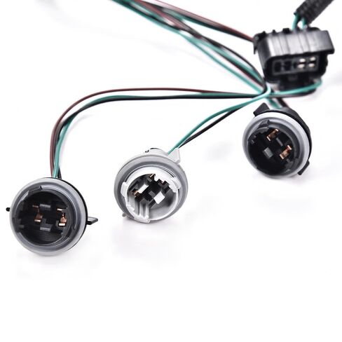 Tail Light Wiring Harness Assembly Rear Light Right Passenger Side Fit Chevy Silverado 1500 2500 3500HD 2007-2014 and GMC Sierra 3500HD 2007-2014 Black in Saudi Arabia