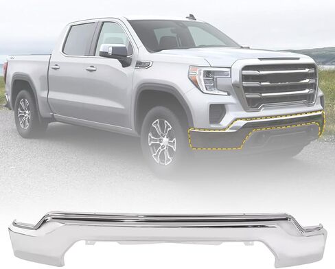 KPJTATUO Chrome Front Bumper Face Bar Compatible with 2019-2023 Sierra Chrome Iron Front Bumper in Kuwait
