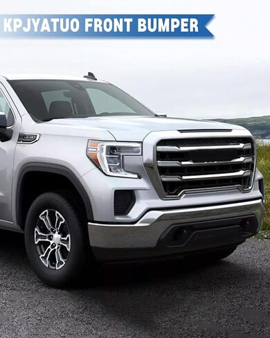 KPJTATUO Chrome Front Bumper Face Bar Compatible with 2019-2023 Sierra Chrome Iron Front Bumper in Kuwait