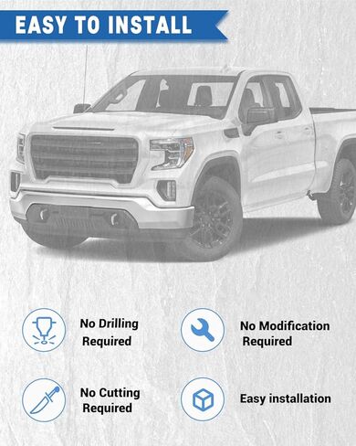 KPJTATUO Chrome Front Bumper Face Bar Compatible with 2019-2023 Sierra Chrome Iron Front Bumper in Kuwait