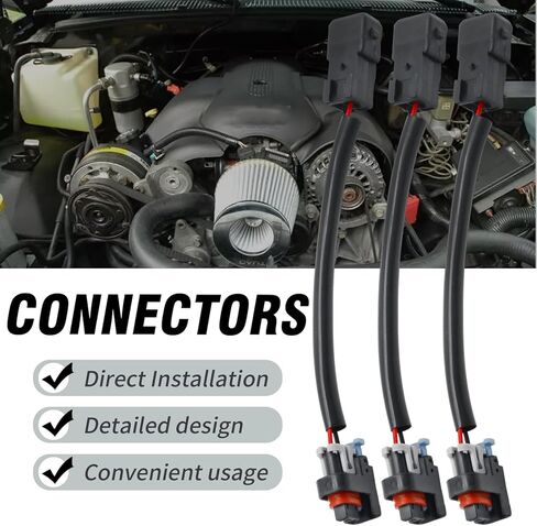8 قطعة موصل الأسلاك حاقن ، استبدال لحقن دلفي LQ4 LQ9 4.8L 5.3L 6.0L LT1 EV1 in Saudi Arabia