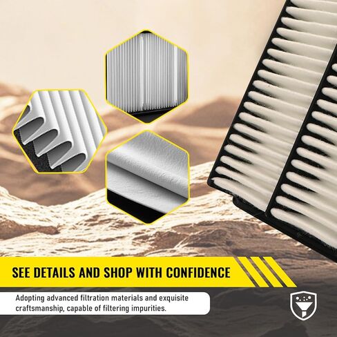 Engine Air Filter Replacement CA8039 for 1996-2004 Ford Mustang, 1997-2014 Ford E-250,E-150, E-350, E-450, F-150/250/50/450/53, Excursion, Econoline, Lincoln Blackwood, Continental, Navigator in Kuwait