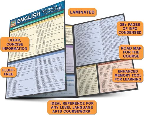 English Grammar & Punctuation: a QuickStudy Laminated Reference Guide (QuickStudy Academic) in Kuwait