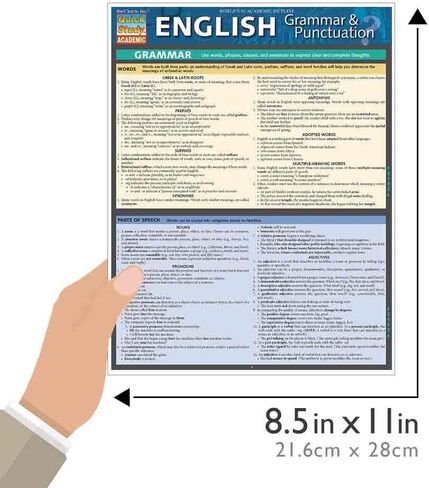 English Grammar & Punctuation: a QuickStudy Laminated Reference Guide (QuickStudy Academic) in Kuwait