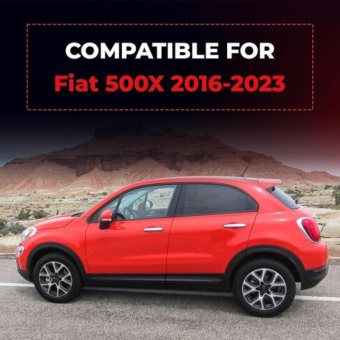 Fiat 500X Door Handle Cap & Exterior Cover – Compatible Side Cover Trim, Bezel, Chrome SUV Accessories, ABS Outer Protective Decoration, Used for Exterior Decoration 2016-2023 in Kuwait