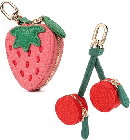 2 قطعة سلسلة المفاتيح لطيف الحقيبة الصغيرة عنبية المحفظة المفاتيح حقيبة فاكهة التفاح اكسسوارات Kawaii اكسسوارات للنساء in Kuwait