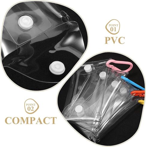 Cartoon Doll Clear Pvc Mini Wallet 4Pcs Set Small Coin Purses with Button Closure for Women Lipstick Key Organizer Travel and Outdoor Activities in Kuwait