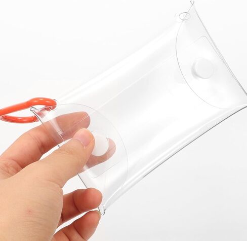 Cartoon Doll Clear Pvc Mini Wallet 4Pcs Set Small Coin Purses with Button Closure for Women Lipstick Key Organizer Travel and Outdoor Activities in Kuwait