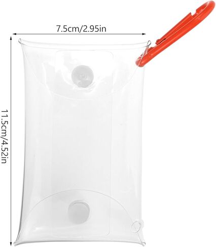 Cartoon Doll Clear Pvc Mini Wallet 4Pcs Set Small Coin Purses with Button Closure for Women Lipstick Key Organizer Travel and Outdoor Activities in Kuwait