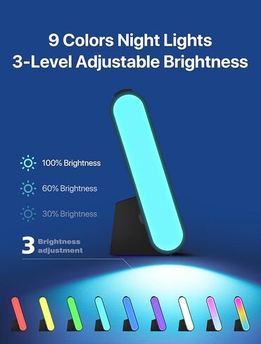 ساعات منبه ماشي لغرف النوم، ساعة رقمية LED مقاس 8.54 بوصة مع ضوء ليلي متغير 9 ألوان، سطوع قابل للتعديل، التوقيت الصيفي، نوم ثقيل، درجة حرارة لغرفة المعيشة، هدية مثالية للأطفال والمراهقين وكبار السن in Kuwait