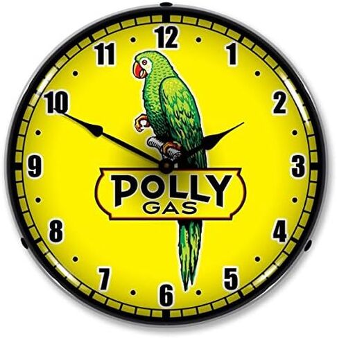 ساعة مضاءة LED للإعلان على الطراز القديم القديم من Polly Gas 2 - يتم الشحن مجانًا في يوم العمل التالي إلى أقل من 48 ولاية in Saudi Arabia