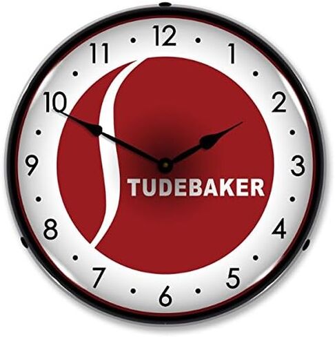 New Studebaker Retro Vintage Style Advertising L.E.D. Lighted Clock - Ships Free Next Business Day to Lower 48 States in Saudi Arabia