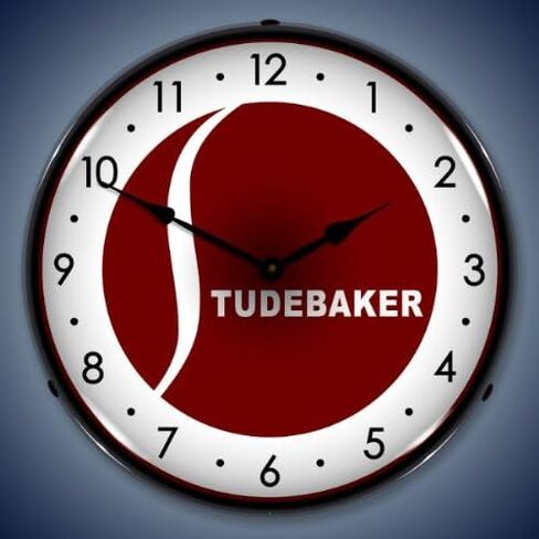 New Studebaker Retro Vintage Style Advertising L.E.D. Lighted Clock - Ships Free Next Business Day to Lower 48 States in Saudi Arabia