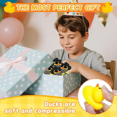 1pc Black Gangster Rubber Duck Car Accessories with Cowboy Hat, Sunglasses, Bandana & AK47 Toy, Funny Squeaky Duck Decor for Car Dashboard, Office, Home - Stress Reliever Gift in Kuwait