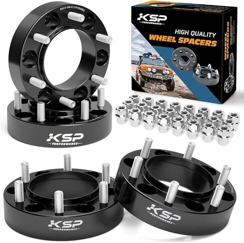KSP 6X5.5 Tacoma Wheel Spacers, 1"(25mm) Aluminum Wheel Spacer Compatible with Toyota Tacoma 2002-2021, 6x139.7 Blue Spacer with Hub Lip for 4Runner FJ Cruiser Tundra (M12X1.5 Thread 106mm Hub Bore) in Saudi Arabia