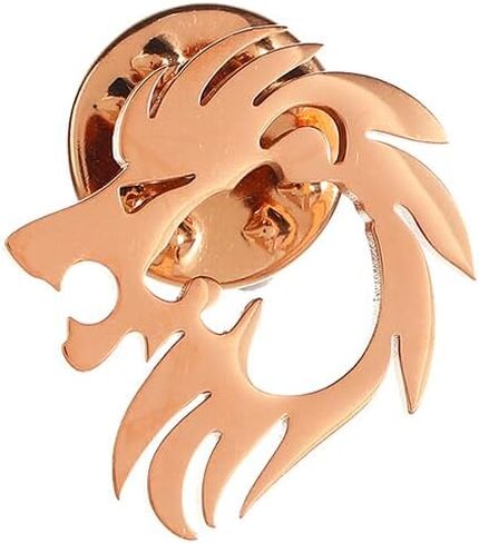 Stainless Steel Animal Creative Crown Lion Brooches for Women and Men in Saudi Arabia
