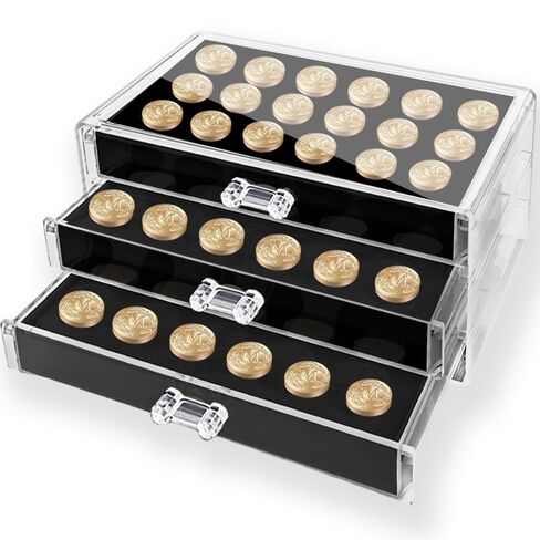 54 Slot Wax Seal Stamp Storage Organizer with 3 Drawers Acrylic Clear & Portable Design for Neatly Organizing Sealing Accessories and Wax Seal Stamp Heads in Kuwait