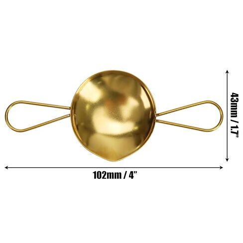 Wax Seal Melting Spoon, 2PCS Double Handle Stainless Steel Sealing Spoon, Warmer Scoop for Handmade Seal, Hand Free Candle Flame Melt Accessories for Sealing Invitation Envelope in Kuwait