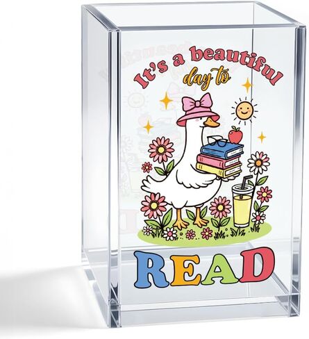 كوب حامل أقلام التجميل من الأكريليك السخيف من سيلي غوس، هدايا لطيفة على شكل أوزة للأم والجدة والعمة والابنة والأخت والأخت والصديقة BFF لمحبي فناني الماكياج، هدايا مكتب الفكاهة لقائد زميل العمل in Kuwait