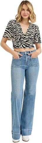 Risen Jeans - Wide Flare Jeans - (33" Extra Long Inseam) - PW21004 - Includes Official Tag in Saudi Arabia