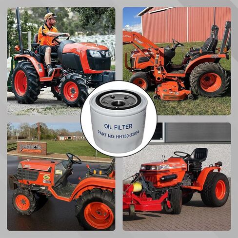 فلتر زيت HH150-32094، متوافق مع جرارات Kubota BX22D BX23D BX2670 B1550 B1700 B2320D G1700 F2000 F2100 F2260 F2560 ZD1211 ZD1511 ZD25F B BX D G F FZ GF KX in Kuwait
